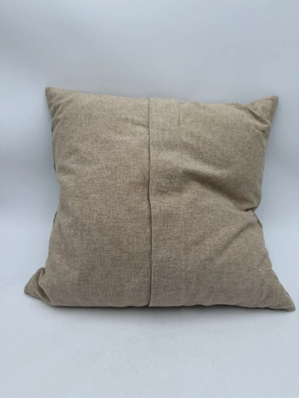 Pottery Barn 18 x 18 Woven Textured Pillow Covers Blue Tan Mandala Cotton Square